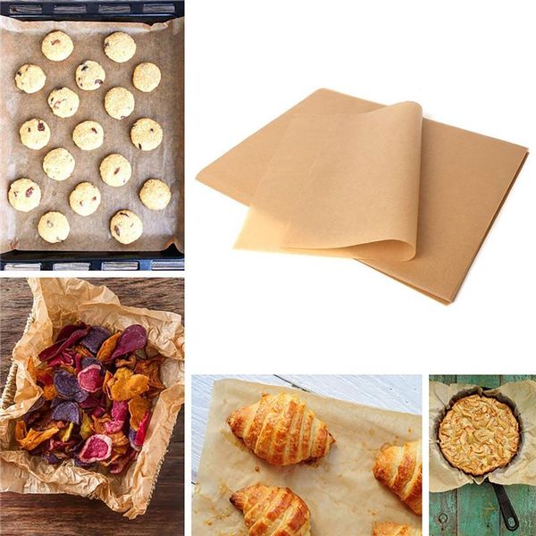 

tools & accessories 200pcs precut non-stick baking sheets 12x16 inch unbleached parchment paper oil bread fries pizza sandwiches package