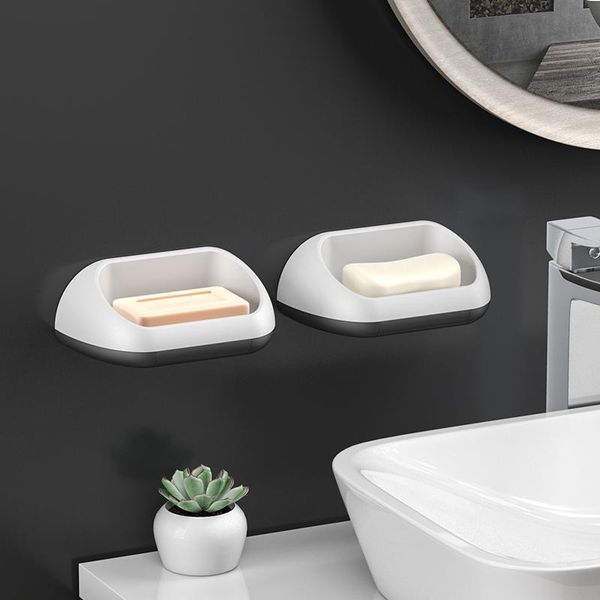 

soap holder bathroom shower dishes plastic storage box container with drain pan for home accessories