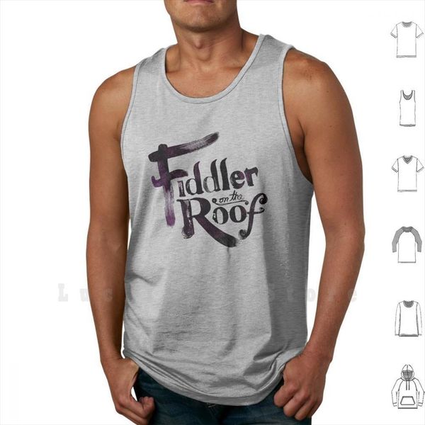 

fiddler on the tank vest mens sleeveless musical broadway, White;black
