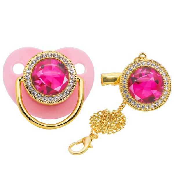 

multi-color gemstone series baby pacifiers weaning mouth pacifiers#
