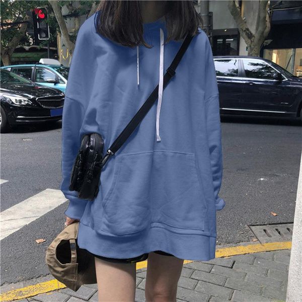 

women's hoodies & sweatshirts fashion women long sleeve sweatshirt hoodis oversized streetwear thin jackets casual vitality loose sweat, Black