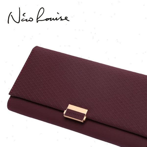 

woman wallet clutch plaid zipper female ladies change women credit phone card holder coin purses for girls, Red;black