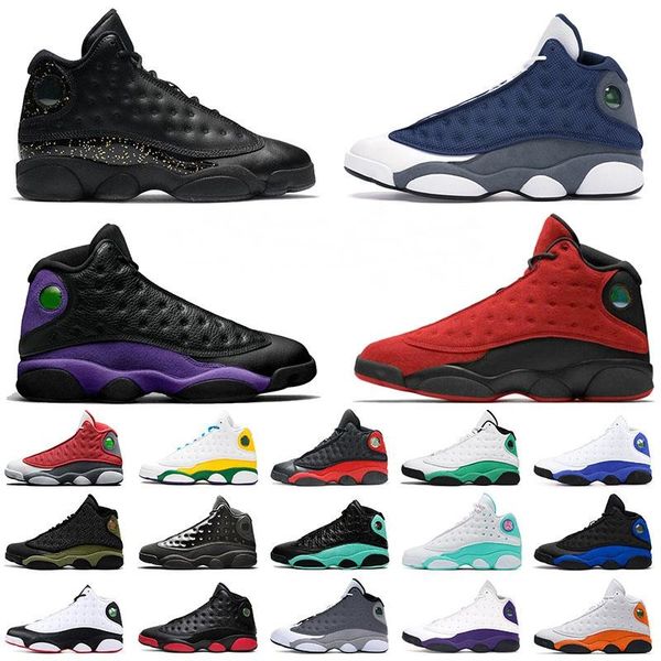 

jumpman 13 basketball shoes 13s xiii retro men women trainers court purple satin flint lakers island sports sneakers outdoor size 36-47