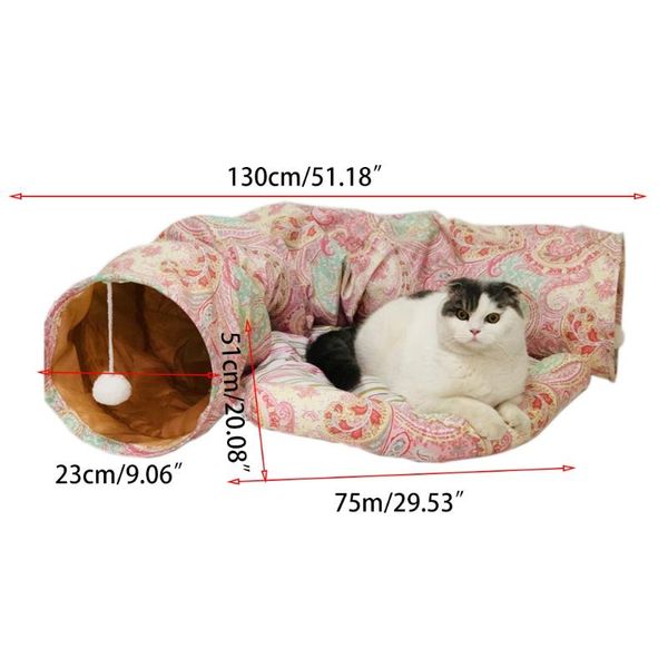 

cat toys bed play tunnel mat pets cats dogs rabbits and pet home foldable soft