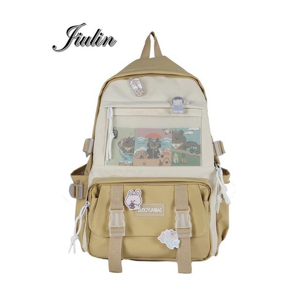 

backpack cute girls women large capacity ins simple school bags for teens female korean harajuku student bookbag ladies 2021