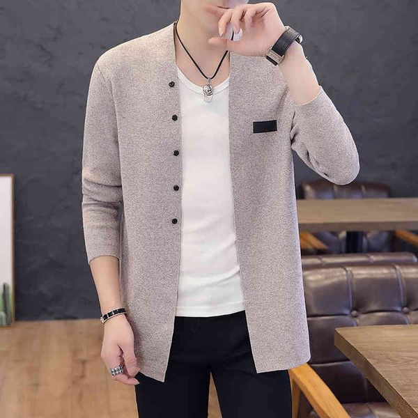 

sweaters autumn casual sweater fashion 2021 long sleeve thin male cardigan fit with cleavage v streetwear los hombres 3xl- shelters u5wm, White;black