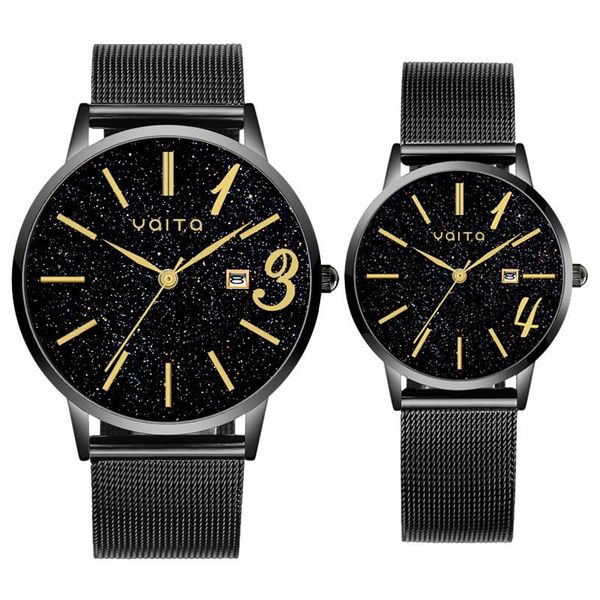 

wristwatches couple watch minimalist starry dial korean trending student watches gifts women's mens luxury, Slivery;brown