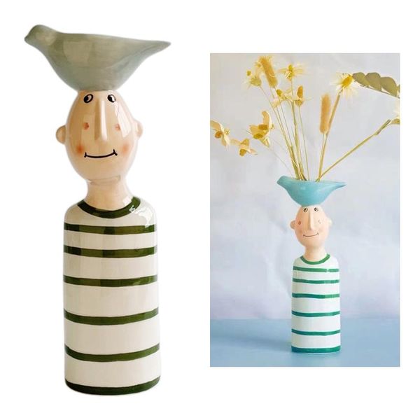 

vases modern human flower vase pots special design decorative planter sculpture for kitchen tablecenterpieces decoration