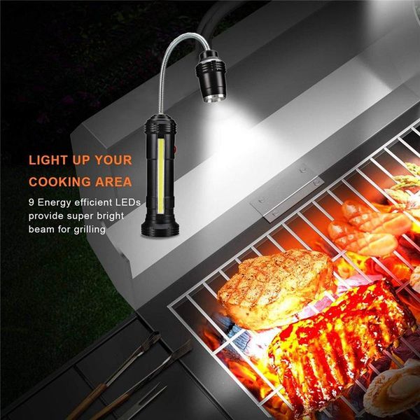 

table lamps 2pc usb magnetic outdoor bbq barbecue grill led lights 360 degree grid adjustable flexible gooseneck desk lamp