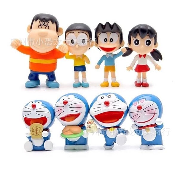

cake decoration 8 models of robot doraemon hand jingdang cat big bear xiaojing fat tiger doll ornaments