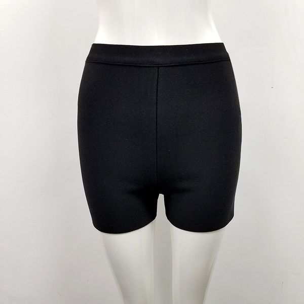 

short female mode black bandage by malha shorts, White;black