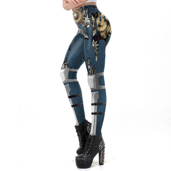 

3d women's printed cartoon sports leggings kdk1924, Black