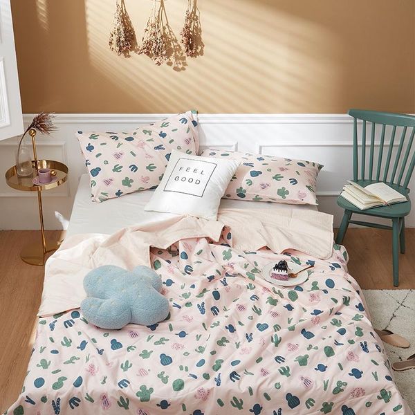 

comforters & sets single double summer quilt washed cotton towel blankets soft machine washable air condition full queen sofa bed cover