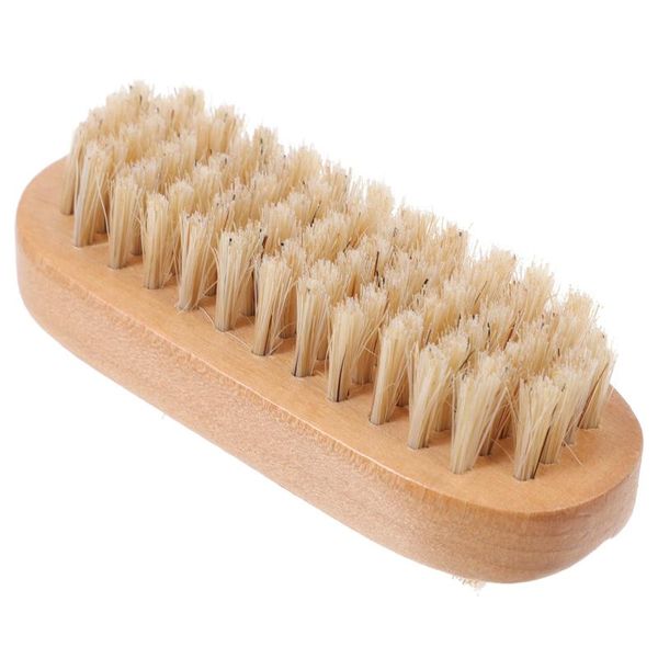 

nail brushes 1pc cleaning brush manicure dust fingernail (wood color), Yellow