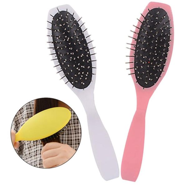 

hair brushes salon for women men wet dry plastic handle combs, Silver