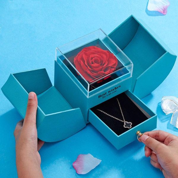 

gift wrap party favor birthday for mom girlfriend jewelry box rose christmas present women's gifts bridesmaid