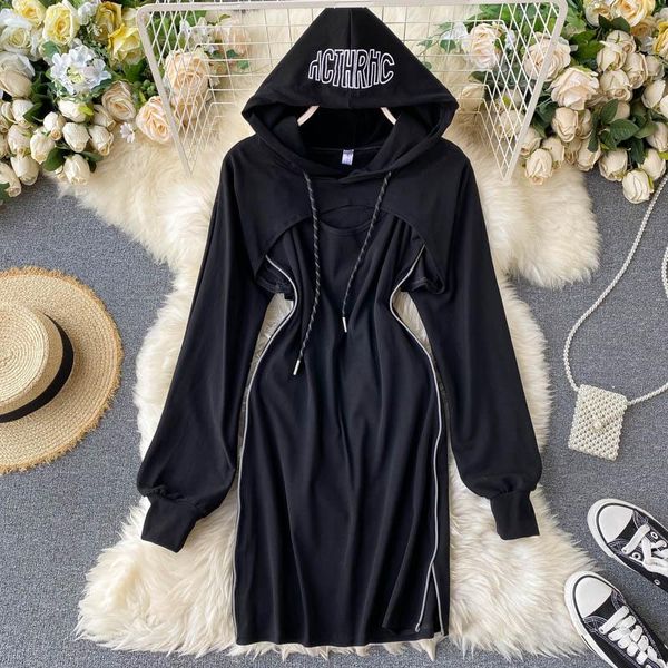 

casual dresses 2021 fashion women's clothing autumn above knee, mini spaghetti strap dress for women, Black;gray