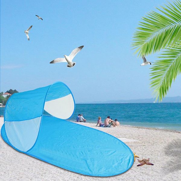 

tents and shelters beach pool outdoor tent anti uv portable single layer foldable camp automatic instant open sunshelter awning