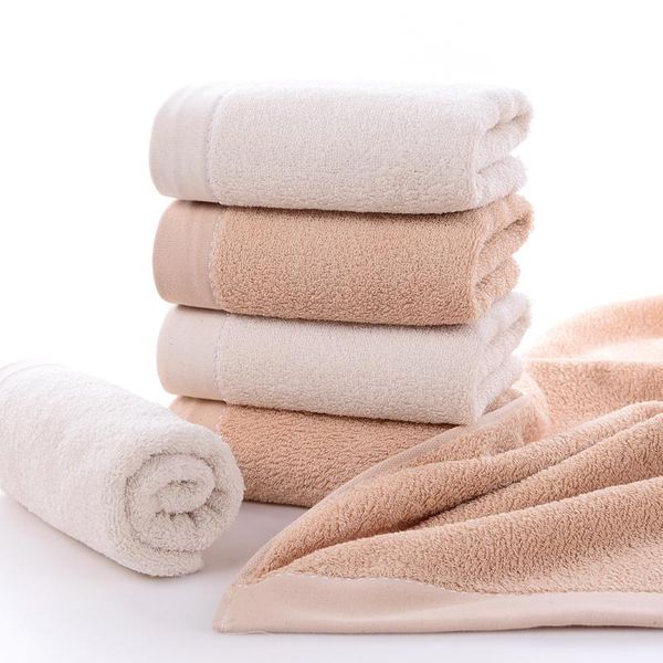 

towel 100% cotton long staple natural plain thickened soft absorbent flat washcloth