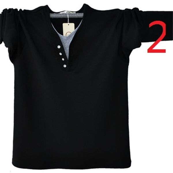 

t shirts men's autumn and winter long-sleeved round neck plus veet thick warm t-shirt, White;black