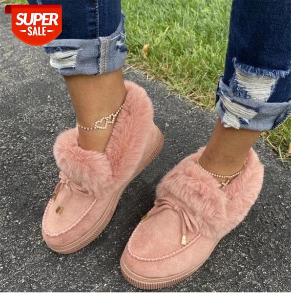 

2020 winter shoes women casual ankle boots female shoes comfortbale warm plush cotton slip on ladies flat boots #rr3m