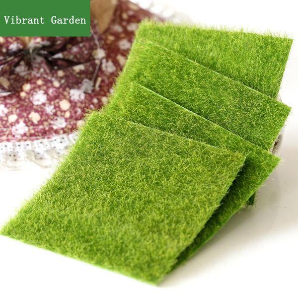 

decorative flowers & wreaths micro landscape decoration diy mini fairy garden simulation plants artificial fake moss lawn turf green grass