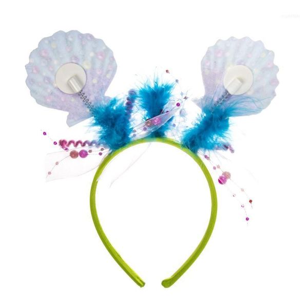 

christmas decorations  girls colorful hairband headpiece women party dress cosplay accessories pearls shells headband1