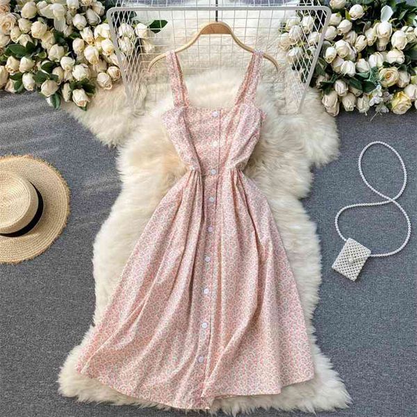 

spring and summer holiday style floral vestidos women's sweet inner base slim suspender midi skirt gk286 210506, Black;gray