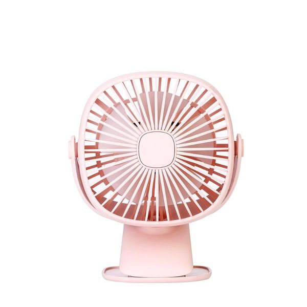 

electric fans mini usb rechargeable air cooling fan portable deskclip desk led color light for use hosme office student dormitory