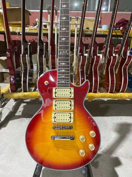 

ace frehley custom electric guitar humbucker pickups rosewood fingerboard mahogany body high quality
