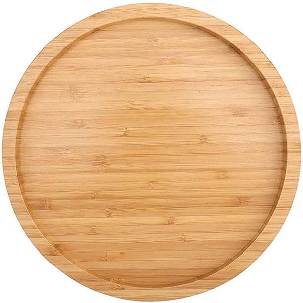 

kitchen storage & organization aaak -12 inch diameter bamboo lazy susan turntable for spice bottle