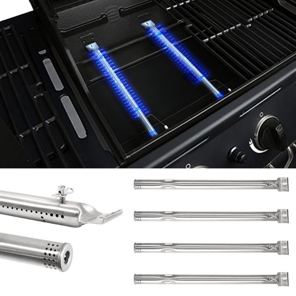 

tools & accessories 4pcs universal stainless steel pipe tube burners bbq grill gas parts replacement for grills