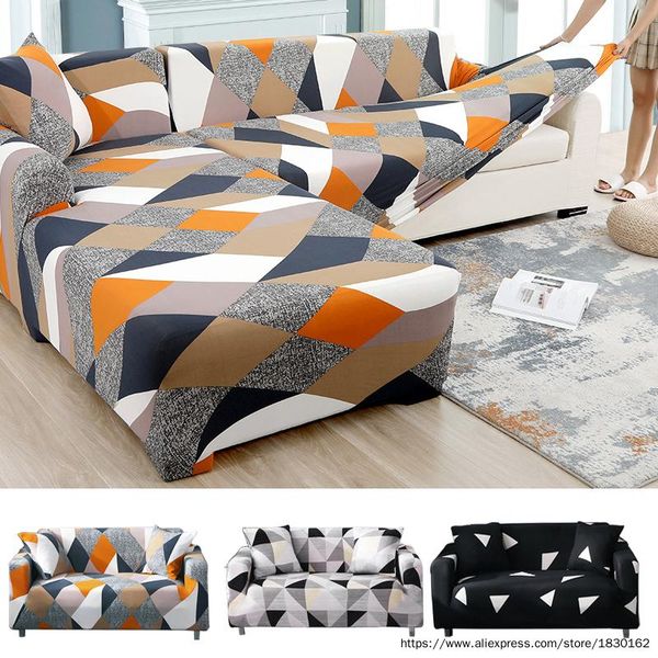 

chair covers geometric stretch sofa cover all-inclusive elastic slipcove couch case for different shape l-style