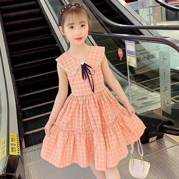 

summer 2021 new girls dress 12 children's clothing 11 children dresses 9 student fashion dresses 8 years old 5 princess dress, Red;yellow