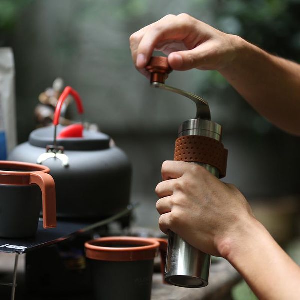 

manual coffee grinders stainless steel machine hand crank bean grinder grinder,portable travel amoladora bar supplies ed50md