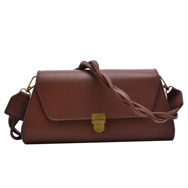 

evening bags retro pu brown underarm shoulder bag net celebrity ladies diagonal small niche design versatile chain portable wallet