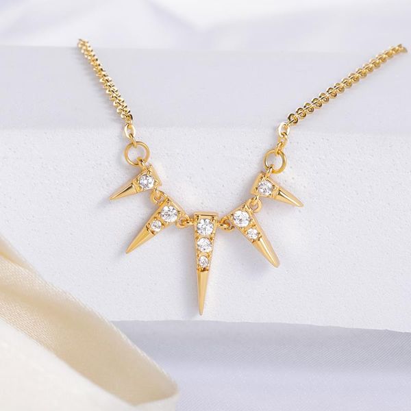 

pendant necklaces punk style irregular egyptian vintage zircon necklace for women men rose gold stainless steel gothic charm jewelry gifts, Silver