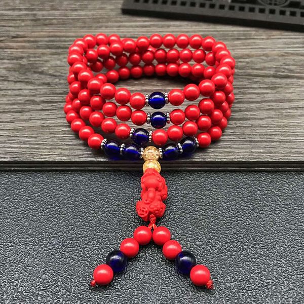 

hand string bracelet 108 bracelets 108 red cinnabar bracelets, Black