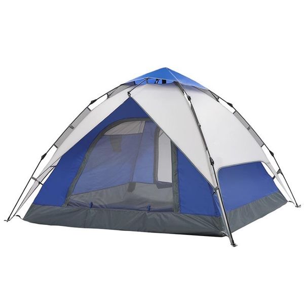 

hydraulic automatic camping tents waterproof double layer outdoor hiking picnic large family tent 220x210x150cm 3-4 person
