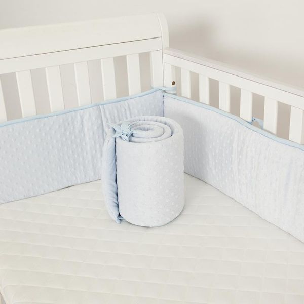 

baby bed crib bumper born bumpers infant safe fence line cot protector soft fleece thick cushion 2021 bedding sets