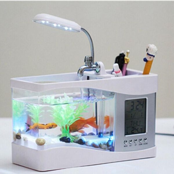 

aquariums deskaquarium fish tank with light type small fighting office mini supplies