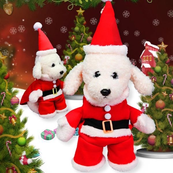 

dog apparel christmas pet costume puppy xmas santa coat clothing cosplay party hoodies for home clause merry decor
