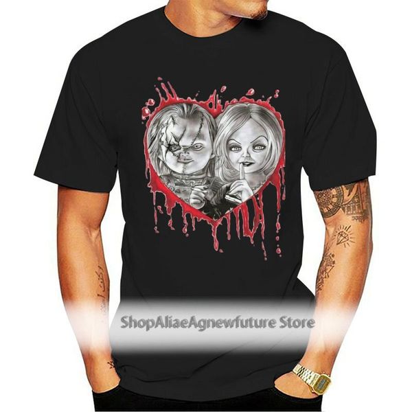

men's t-shirts design chucky t shirt men cool casual white tshirt print o neck male clothing, White;black