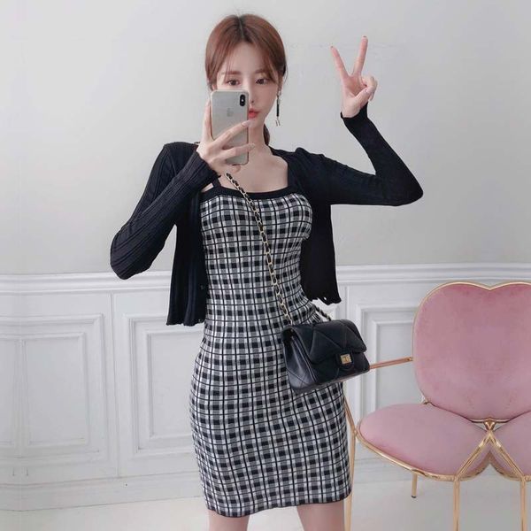 

skirt Comfortable formal arrival mode defines temperamental jacket short pencil belt elegant mesh sets, Black