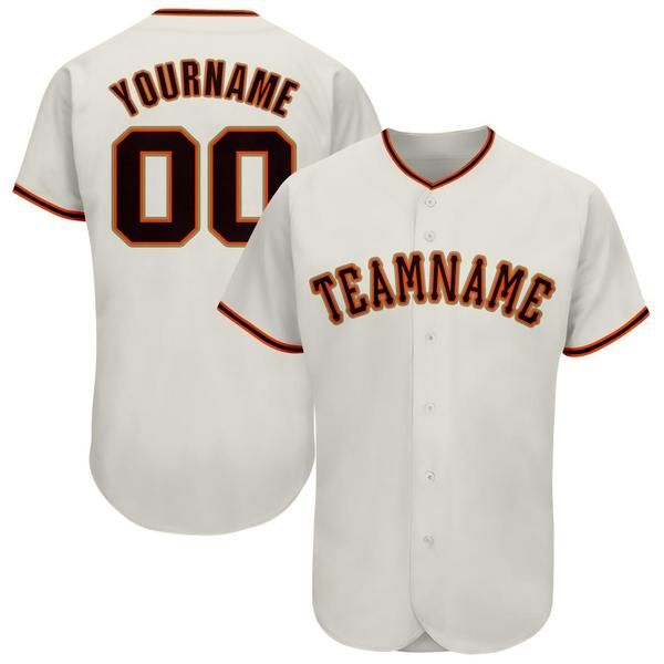 

custom cream black-orange baseball jersey, Blue;black