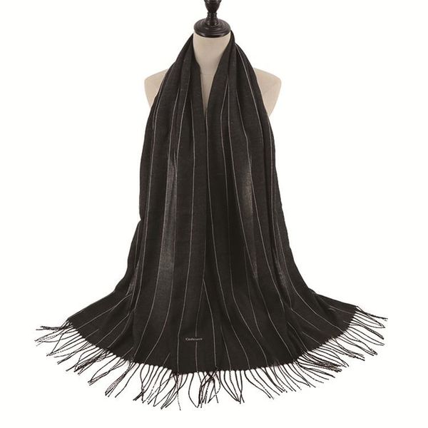 

scarves cotton viscose scarf hijab fashion stripe tassel women, Blue;gray