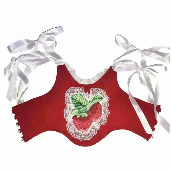 

kawaii gothic dark street womens camis aesthetic y2k harajuku, White