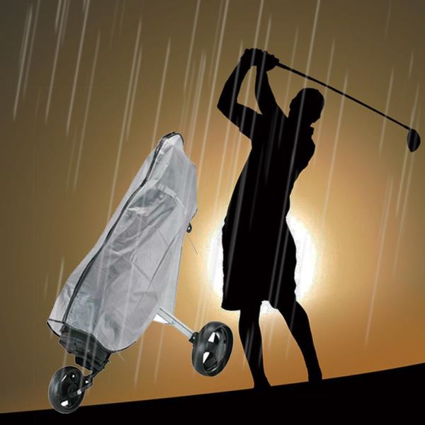 

golf bags antistatic rain cover shield transparent waterproof dustproof zipper supplies rod protector accessories pvc bag rainproof