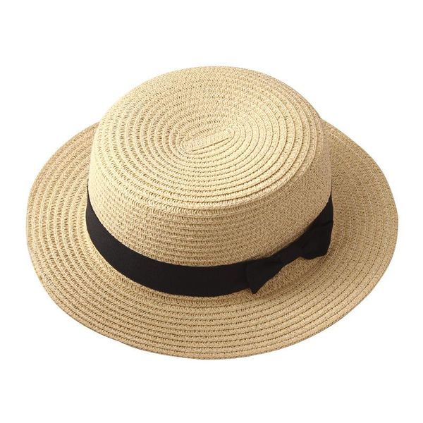 

wide brim hats wholesale custom summer sun decorated beach boater paper straw hat, Blue;gray