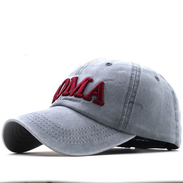 

ball cap fashion letter embroidered baseball washed old hat cotton denim sun sale for outdoor men and women, Blue;gray